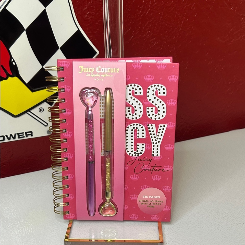 Juicy Couture Pink and Gold Journal Set